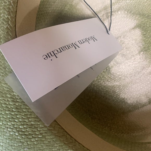 Anthropologie Modern Monarchies green boater hat size small new wtags